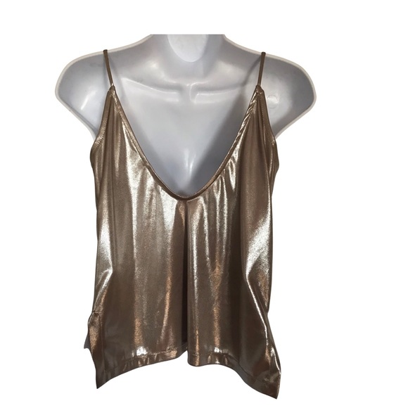 Topshop strappy Lame camisole - Picture 2 of 2